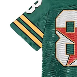 Maillot de football américain sur mesure pour homme, coupe oversize et carrée, en maille, avec col en V et coupe courte, idéal pour les sports d'été - Product Image 6