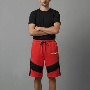 Shorts en molleton de coton pour homme, tissu brossé de qualité supérieure, coupe décontractée, vêtements décontractés, tendance européenne, shorts en molleton de coton épais pour homme - Product Image 1