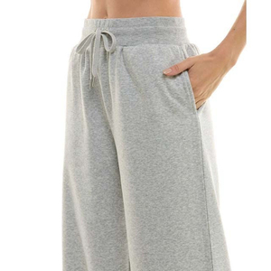 Pantalones de Cintura Alta, 100% Algodón, Transpirables, Cosidos a Máquina, Estilo Oversize, Ecológicos, de Pierna Ancha, Casuales, Sueltos, Tipo Jogger - Product Image 5
