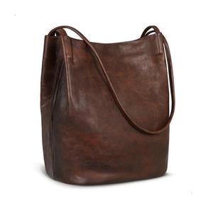 European Style Genuine Leather Zipper Waterproof Casual Handbags Custom Logo Print Eco Friendly Durable Portable Women's - Product Image 3