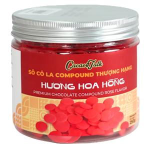 Venta Directa de Fábrica, Servicio OEM/ODM, Chocolate Compuesto de Rosa HALAL, Botones de Chocolate, Galletas y Bizcochos, Buen Precio - Product Image 1