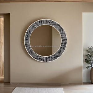 Offre Spéciale miroir mural fait main poli d'incrustation d'os décoratif de mariage moderne pour les maisons minimalistes - Product Image 1