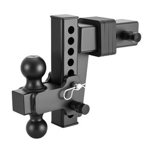 Attelage de remorque réglable avec récepteur de 2,5 pouces, billes de 2 et 2-5/16 pouces, capacité de charge de 28 000 lb et dénivellement de 6 pouces - Product Image 1