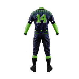 Ensemble uniforme de baseball pour hommes, maillot et pantalon sublimés, manches longues, anti-humidité, coupe ajustée, toutes saisons, numéro d'équipe 14 - Product Image 5