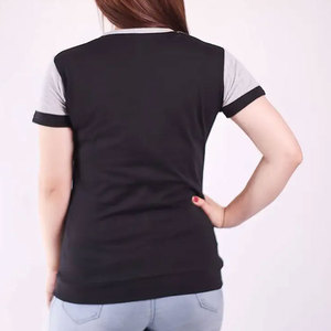 Stylish Design Women T <b>Shirt</b> Summer Lightweight Anti-Wrinkle Breathable 100% Cotton Short Sleeve Crew Neck Premium Quality Hot - Product Image 2