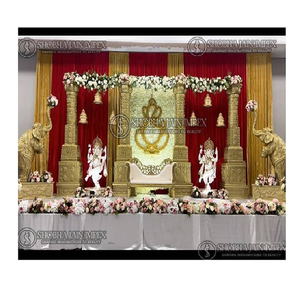 Ajanta Allura Theme Grand South Indian Wedding <b>Stage</b> Setup Durable Diya Fiber Reinforced Plastic Custom Box Packaging SEA - Product Image 1
