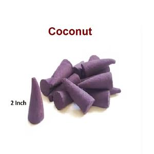 Conos de incienso de coco natural Suministro al por mayor de la mejor marca Conos de incienso de reflujo (púrpura) - Product Image 1