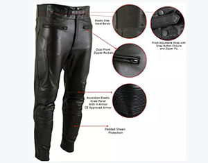 Pantalones de Cuero Vacuno para Hombre, Estilo Urbano, Rectos, de Alta Calidad con Bolsillos, Nueva Llegada, Gran Venta - Product Image 4