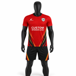 Conjunto de uniforme de fútbol personalizado OEM para hombre, camiseta de fútbol, pantalones cortos de fútbol, sublimación - Product Image 3