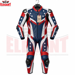 Service OEM ODM, fabrication sur mesure, prix de gros, combinaison en cuir pour moto à protection intégrale, équipement de course pour moto - Product Image 3
