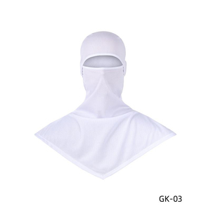 Pasamontañas Unisex Blanco Transpirable de Poliéster para Deportes al Aire Libre, Cubre Rostro para Adultos, 54-56CM - Product Image 1