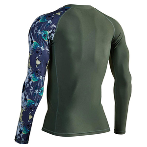 High Quality <b>Men's</b> Long Sleeve BJJ / MMA <b>Compression</b> <b>Shirt</b> Customization Breathable Quick Dry Rash guard for Workout Gym Fortleo - Product Image 3