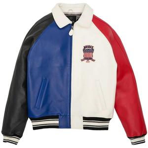 Men Genuine Sheepskin Leather Jacket Winter Warm Fur <b>Lined</b> Thick Biker <b>Coat</b> Custom Logo OEM Men's Real Leather Jacket - Product Image 4