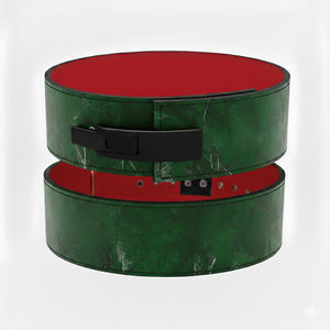 Ceinture de musculation en cuir véritable sur mesure, robuste et antidérapante, avec levier en acier réglable pour le soutien du dos - Product Image 4