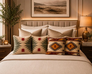 Juego de 4 Fundas de Almohada Boho Kilim Tejidas a Mano, Cojines Decorativos de Lana y Yute, Estilo Tribal del Suroeste, Decoración para el Hogar - Product Image 2