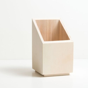 Organizador de escritorio de madera para lápices, caja de madera multiusos para lápices de arte de blossom craft india - Product Image 1