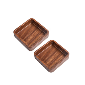 Bol carré en bois massif pour la restauration, le camping, les fêtes, les hôtels, les restaurants, bol à salade de fruits de forme carrée et en promotion - Product Image 5