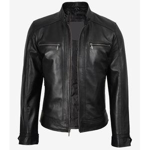 2026 OEM Top Demanding Customized Black Cowhide <b>Leather</b> <b>Jacket</b> For <b>Men's</b> 100%High Quality Low MOQ Winter Fashion Heated <b>Jackets</b> - Product Image 3
