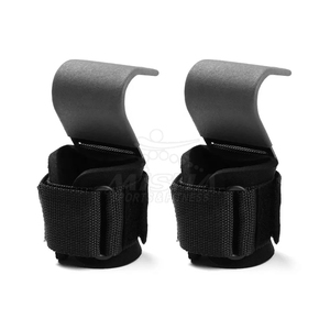 Heavy Duty Lifting Hooks Padded Wrist Support with Steel Grip Hooks for Intense Weightlifting and Gym <b>Workouts</b> - Product Image 1