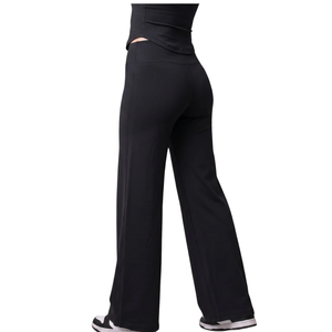 Leggings de yoga taille haute à jambes larges pour femme – Doux, extensibles, respirants, séchage rapide, tricotés – Tenue de sport et de détente - Product Image 3