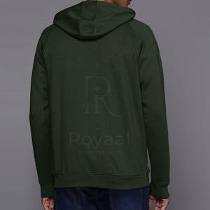 Sweat-shirts à fermeture éclair pour hommes de qualité supérieure à prix abordable, avec contraste de couleurs, basiques, fabriqués avec les meilleurs matériaux en gros - Product Image 3