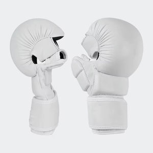 Gants de boxe pour hommes et femmes - Gants d'entraînement Muay Thai MMA UFC avec fermeture pour les poignets, design léger à demi-doigts - Product Image 6