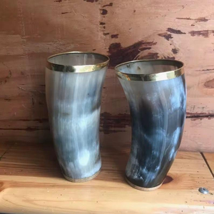 Vaso de Cuerno Vikingo Tallado a Mano, Ecológico y de Alta Calidad, con Tapa, a Bajo Precio, Cuerno de Búfalo para Beber, Nueva Llegada, MULTI CRAFT - Product Image 2