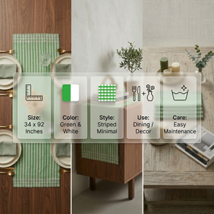 ผ้าปูโต๊ะตกแต่งโต๊ะผ้าลินินอเนกประสงค์ | ผ้าพรีเมียมโต๊ะรับประทานอาหารสำหรับงานปาร์ตี้งานเทศกาลและการตกแต่งบ้านร้านอาหาร - Product Image 5