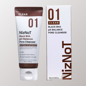 Nettoyant visage coréen K-Beauty Needsnot 01 Black BHA pH Balance Pore Cleanser 100ml Fabriqué en Corée Unisexe - Product Image 1