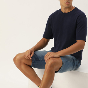 T-shirts personnalisés à manches courtes pour hommes, séchage rapide, motif uni, polyester/coton, pour usage extérieur, dernier design, haute qualité - Product Image 4