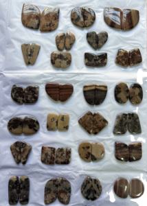 พลอยมะพร้าวแจสเปอร์เกรด AAA คู่ ทาลาเฟ่ พลอยธรรมชาติ คริสตัลบำบัด ทรงหลังเบี้ย รับรองโดยผู้ตรวจสอบบุคคลที่สาม ขายส่งเครื่องประดับ - Product Image 4