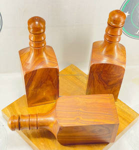Botella de Agua de Madera Martillada Hecha a Mano de Alta Calidad para Oficina, Tapa Hermética, 500 ml, Ecológica, Aislamiento Térmico de 6-12 Horas - Product Image 2