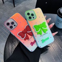 Coque de téléphone portable personnalisée en TPU+Acrylique avec motif papillon et motif CP en pierre pour iPhone 12 13 14 15 16 17 Pro Max