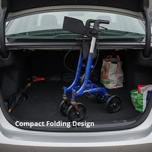 Deambulatore in Alluminio Leggero per Persone con Mobilità Limitata, Ausilio per la Mobilità Regolabile e Confortevole per Uso Esterno - Product Image 2