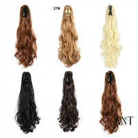 Extensions de cheveux synthétiques longues bouclées en fibre haute température, style Jerry Curl, pour femmes, pour fêtes et déguisements