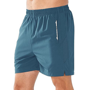 กางเกงขาสั้นออกกำลังกายผู้ชายแบบมีแถบสะท้อนแสง เอวยางยืด ระบายอากาศได้ดี ยืดหยุ่น เหมาะสำหรับการฝึกซ้อมและวิ่งจ๊อกกิ้ง - Product Image 1