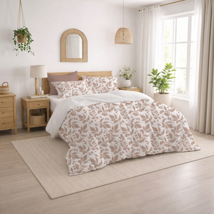Premium Cotton Duvet Cover Set, Ultra Soft Breathable <b>Comforter</b> Cover for All-Season Comfort - Product Image 1