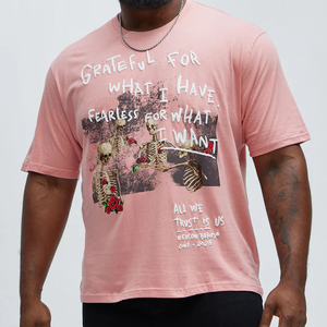 T-shirt pour homme de haute qualité, personnalisable avec logos par transfert thermique, t-shirts décontractés pour hommes - Product Image 4