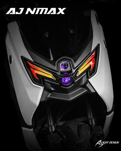2026 AJLIGHT DESIGN Marca Taiwanesa Nueva Luz Delantera LED RGB de Alta Calidad para Motocicleta NMAX V3 con Luz Diurna y 2 Lentes - Product Image 3