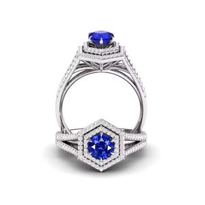 Bague en argent sterling 925 belle pierre précieuse saphir bleu naturel personnaliser la commande de bijoux en ligne maintenant à la fabrication en gros - Product Image 4