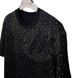 Camiseta de Hombre con Pedrería, Diseño Moderno, Transpirable, Camiseta de Verano de Manga Corta con Pedrería, Gran Venta - Product Image 5