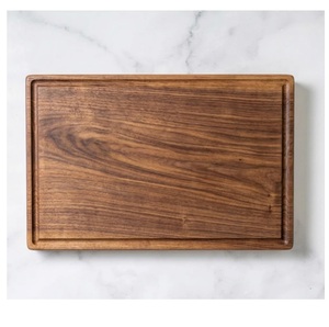 Tabla de cortar de madera de nogal negro macizo premium grande, tabla de cocina para cortar y trinchar verduras, precio bajo - Product Image 1