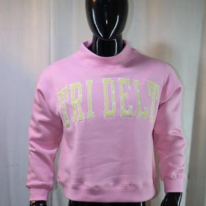 Sudadera TRI DELTA con cuello simulado, 450 GSM, nombre personalizado, bordado en aplique, corte holgado, 100% algodón, felpa francesa. - Product Image 2