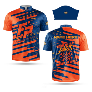 เสื้อโปโลคอร์นโฮลแบบซับลิเมชั่นสั่งทำพิเศษ เสื้อคอร์นโฮลสำหรับออกแบบโลโก้ทีม เสื้อโปโลคอร์นโฮล - Product Image 4