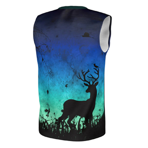 Camiseta de gimnasio sin mangas unisex, ropa informal de entrenamiento transpirable con logotipo personalizado y patrón de impresión único - Product Image 2