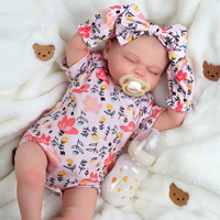 Poupée Reborn Bébé Skylar de 17 pouces en vinyle intégral, pour filles, à baigner, jouet souple et tendance, de la marque Babeside RTS
