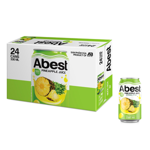 Boisson au jus d'ananas, boisson vietnamienne au jus d'ananas en conserve de 330 ml avec un goût délicieux - Product Image 6