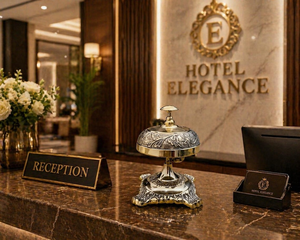 Luxury Ornate Restaurant Service <b>Bell</b> Vintage <b>Brass</b> Table Call <b>Bell</b> Decorative Hotel Reception Counter <b>Bell</b> for Cafe Dining Desk - Product Image 2