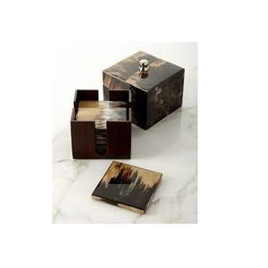 Crescent Crafts Sous-verres en corne de buffle de style moderne, 5 mm, écologiques, faits à la main, pour table de salle à manger, vente en gros - Product Image 5