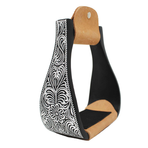 Étriers d'équitation en cuir durable avec logo personnalisé, accessoires de selle équestre avec design antidérapant optimal - Product Image 5